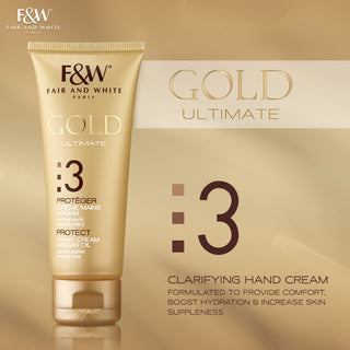 Fair and White 3: Gold Hand Cream with Argan Oil 75ml / 2.54 oz