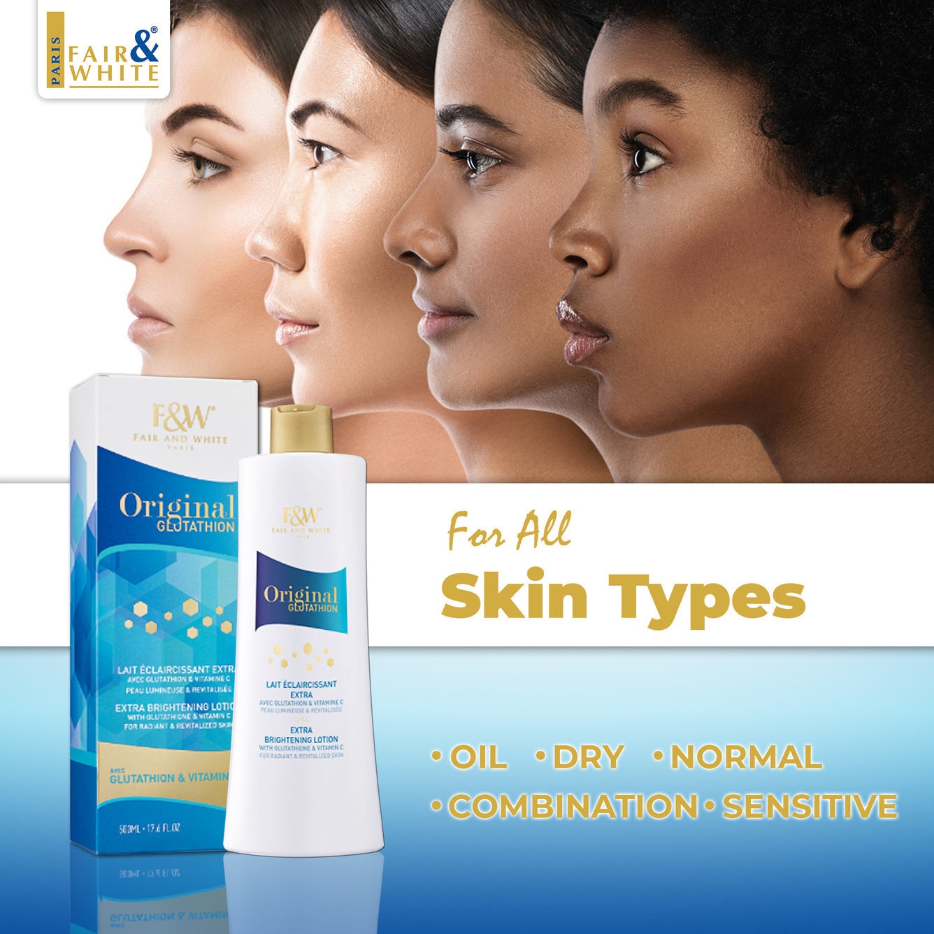does fair and white glutathione contain hydroquinone Original Glutathion Extra Brightening Body Lotion, Size: 500 mL, White