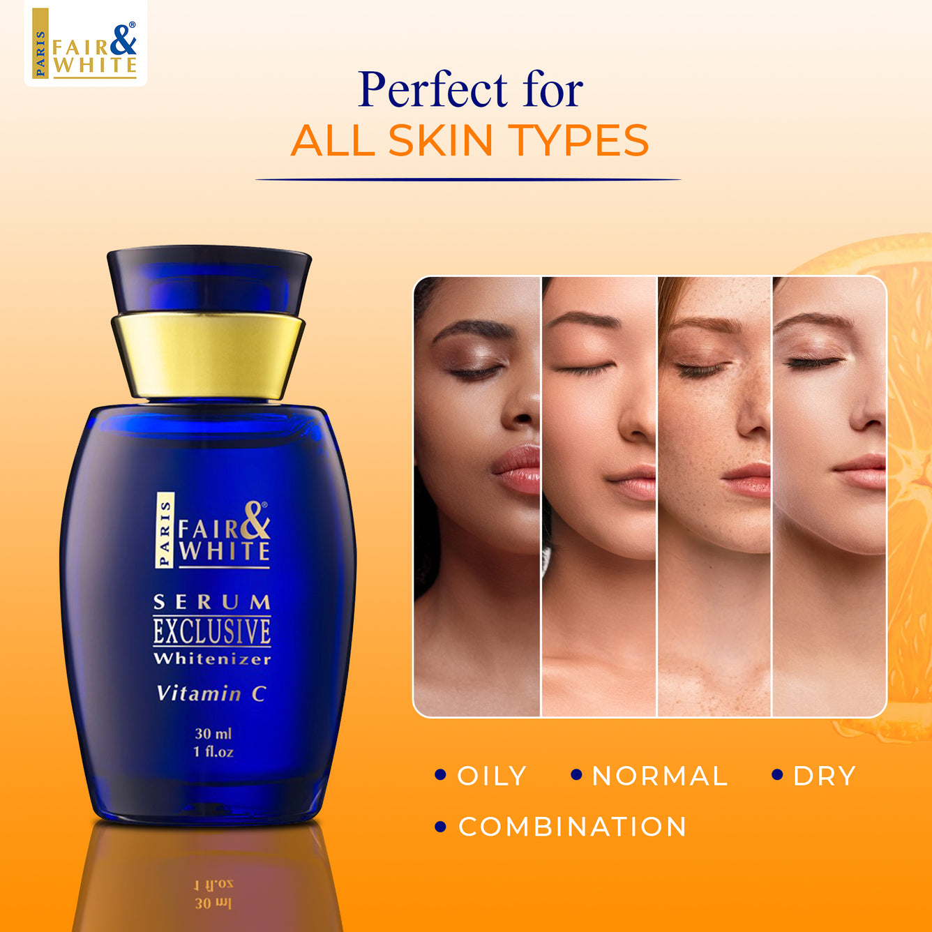 Fair and White Exclusive Whitenizer Serum with Pure Vitamin “C” 30