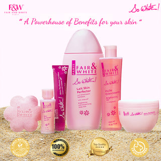 FAIR & WHITE So White, Skin Brightening Lotion - 500 ml / 17.6 Fl oz - Daily Moisturizing Body Lotion