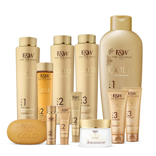 Fair And White Gold Complete Body Care Bundle - Fair & White