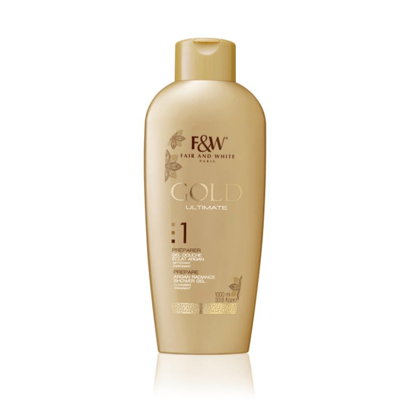 Fair and White 1: Gold Argan Shower Gel 1000ml / 33.81 fl Oz