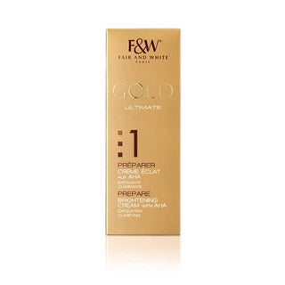 1: Gold AHA Brightening Cream “HYDROQUINONE FREE” 75ml/2.54oz - Fair & White